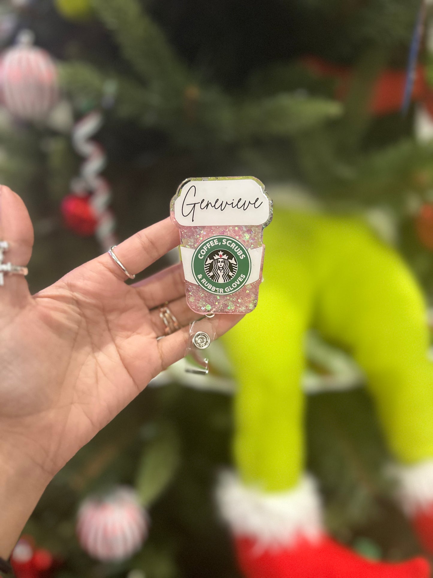 Nurse Starbucks Inspired Badge Reel