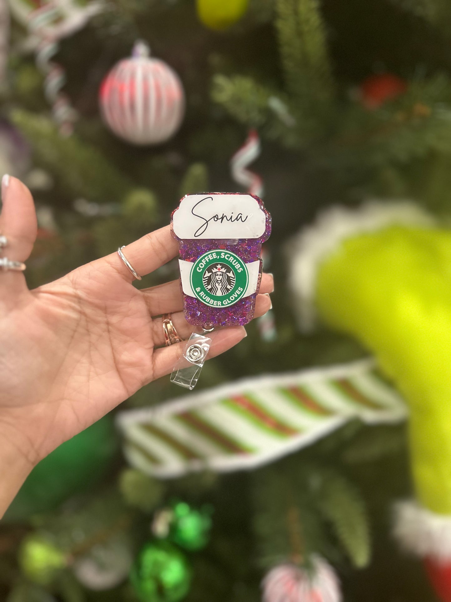 Nurse Starbucks Inspired Badge Reel