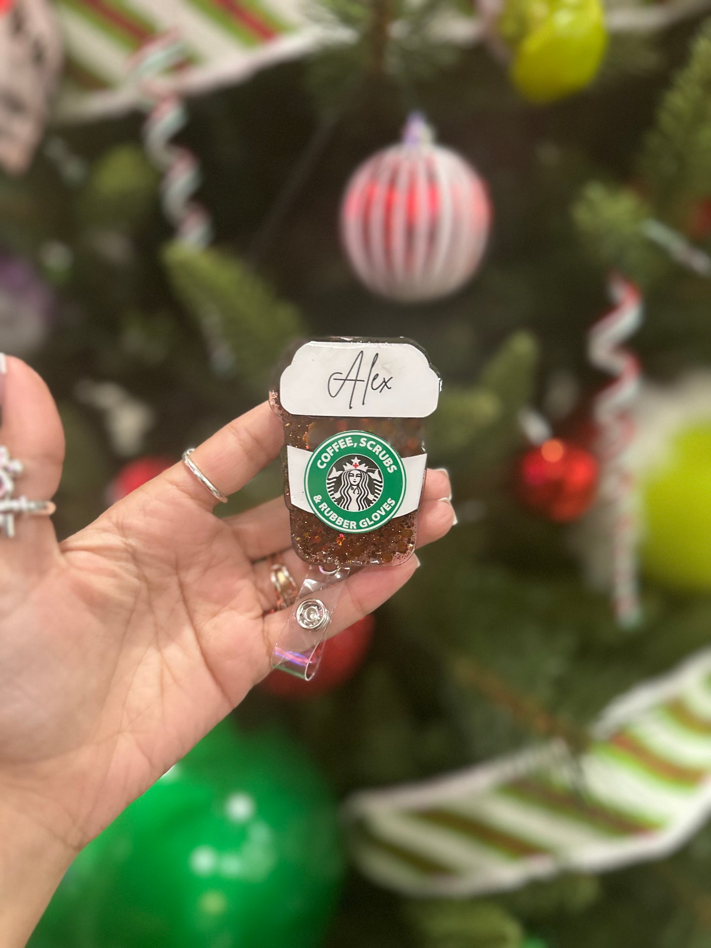 Nurse Starbucks Inspired Badge Reel