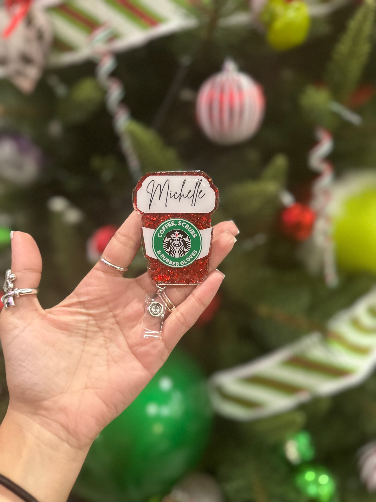 Nurse Starbucks Inspired Badge Reel