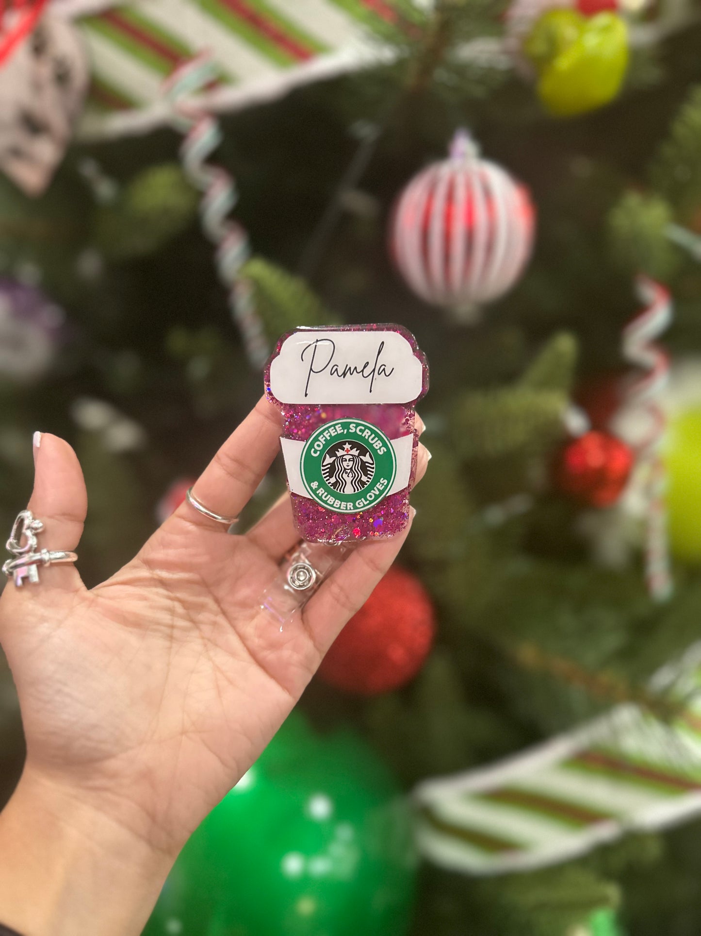 Nurse Starbucks Inspired Badge Reel