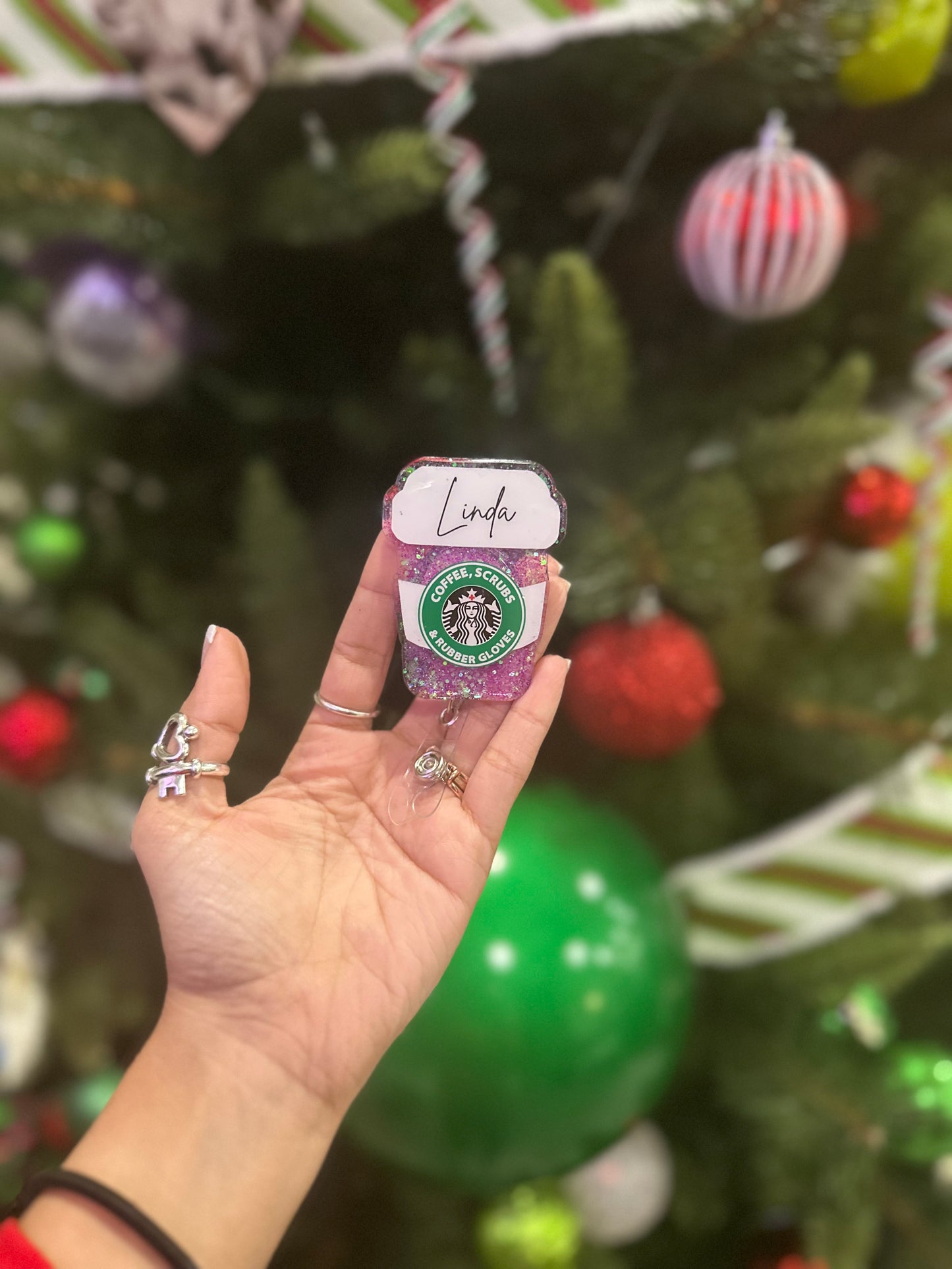 Nurse Starbucks Inspired Badge Reel