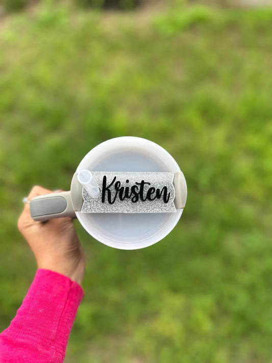 Glitter Stanley Topper with Name