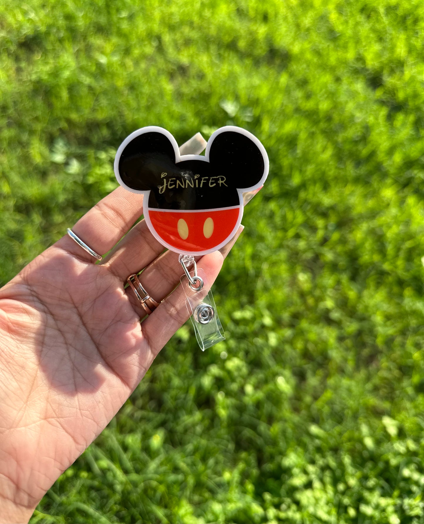 Mickey Mouse Inspired Badge Reel